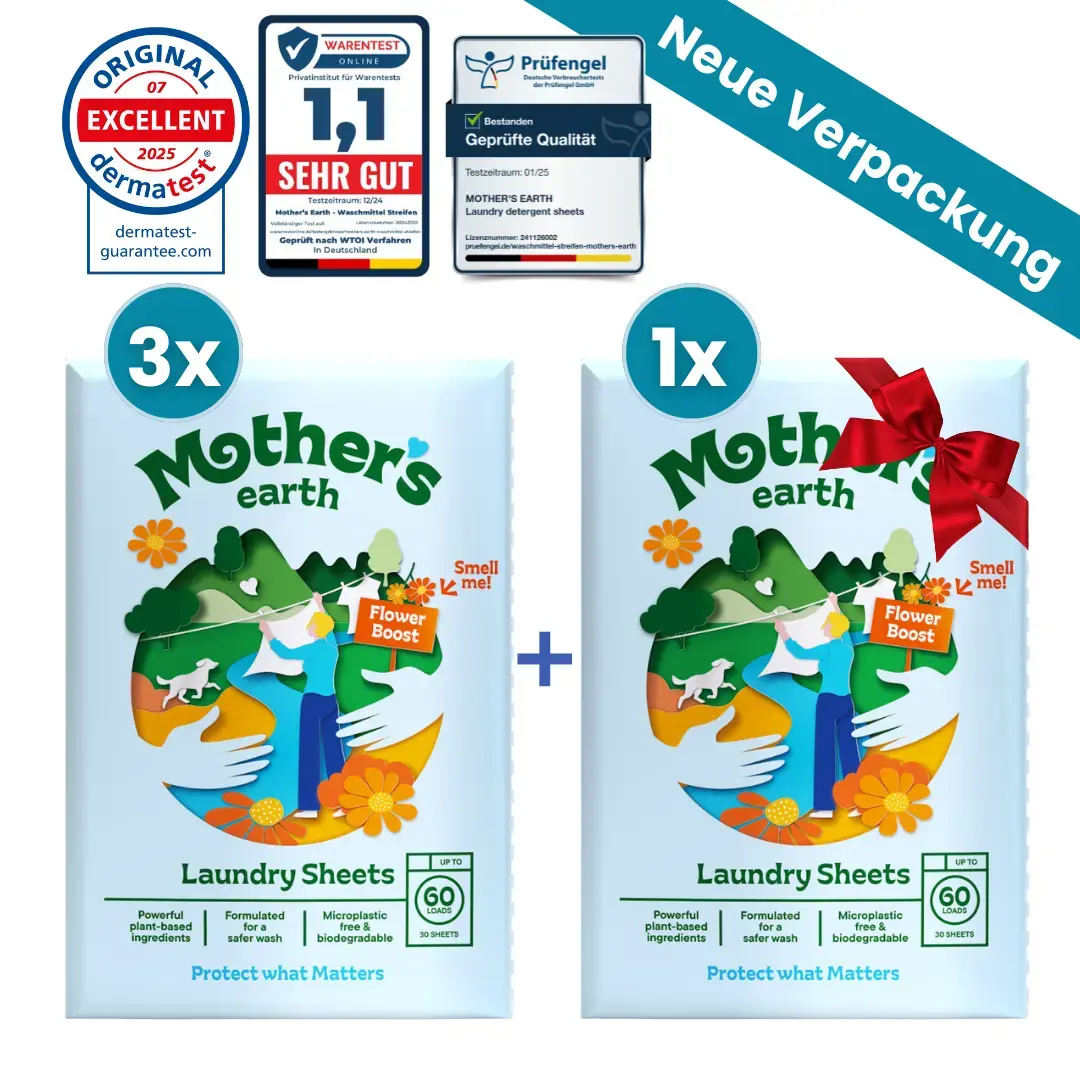 EcoClean™ Waschmittelblätter für kraftvolle Reinigung jeder Textilart