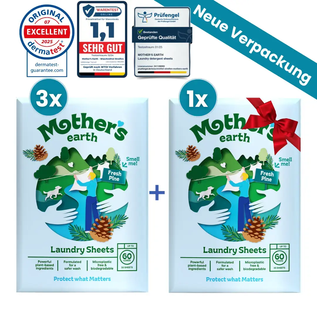 EcoClean™ Waschmittelblätter für kraftvolle Reinigung jeder Textilart