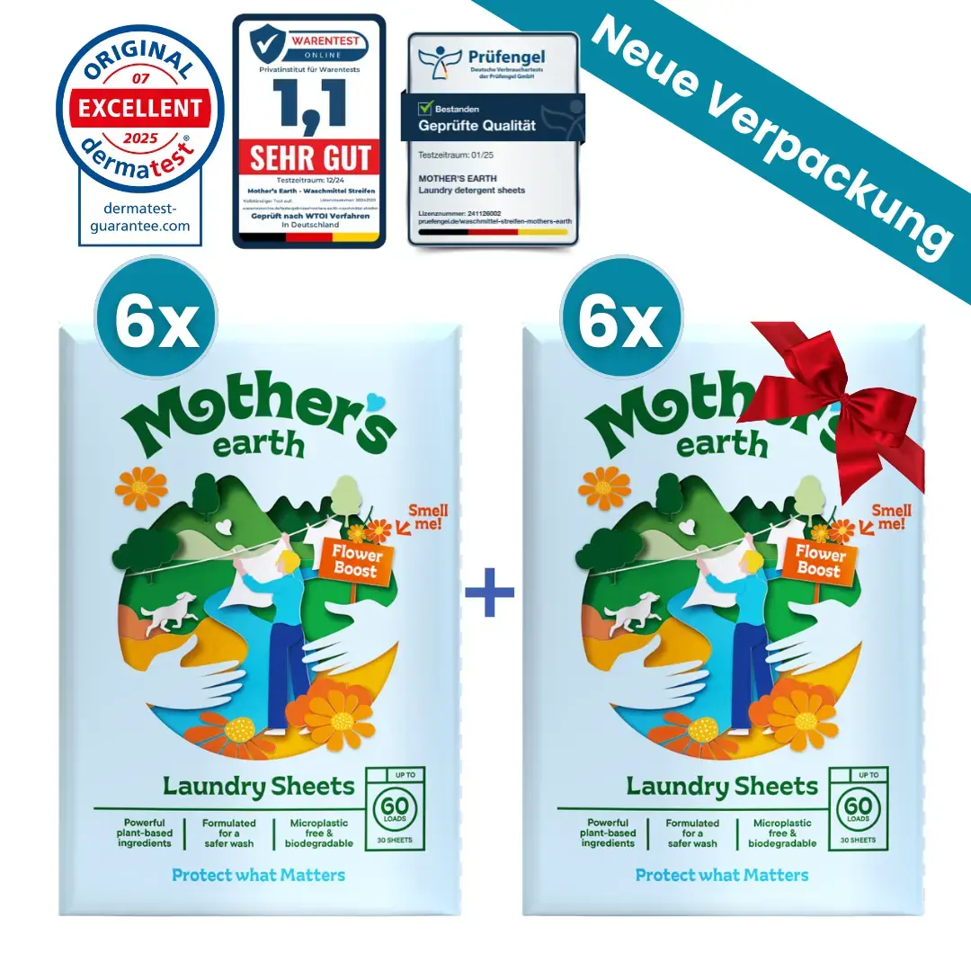 EcoClean™ Waschmittelblätter für kraftvolle Reinigung jeder Textilart