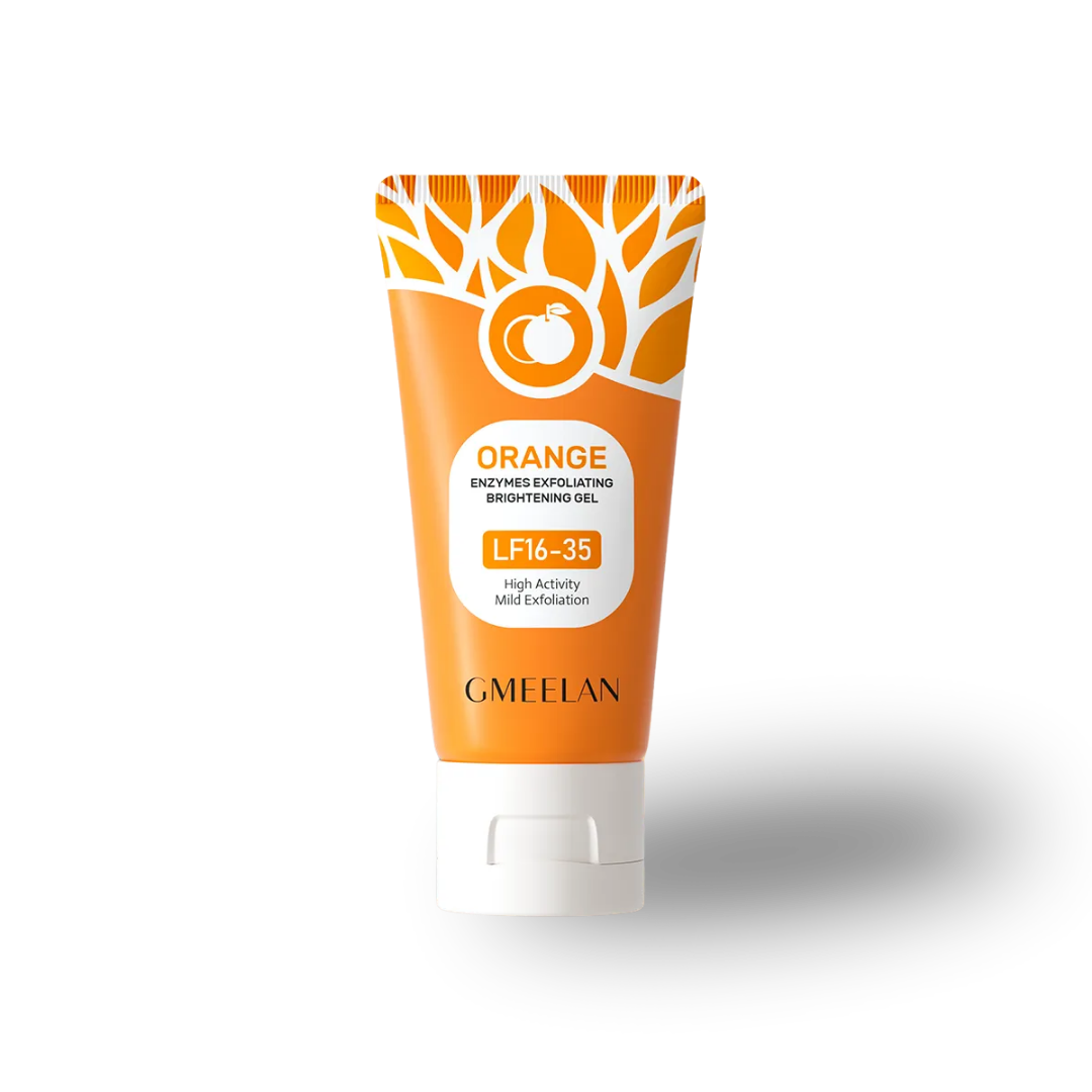 Orangenfarbenes, aufhellendes Peeling-Gel