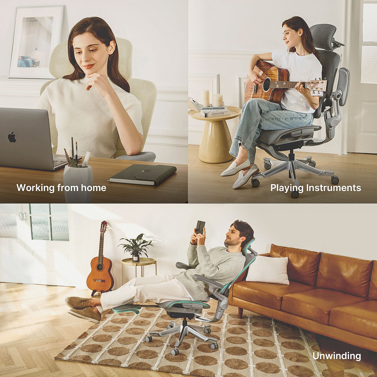 Hinomi H2 Pro Ergonomischer Home-Office-Stuhl mit optionaler Fußstütze – Nachfolger des H1