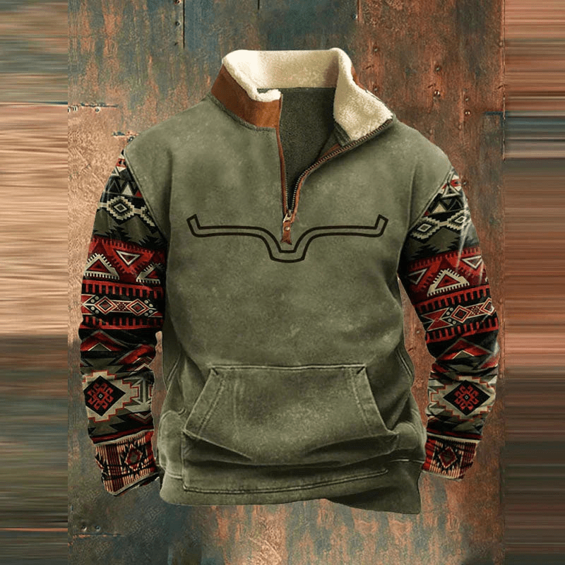 Leon | Komfort Pullover mit Reißverschluss