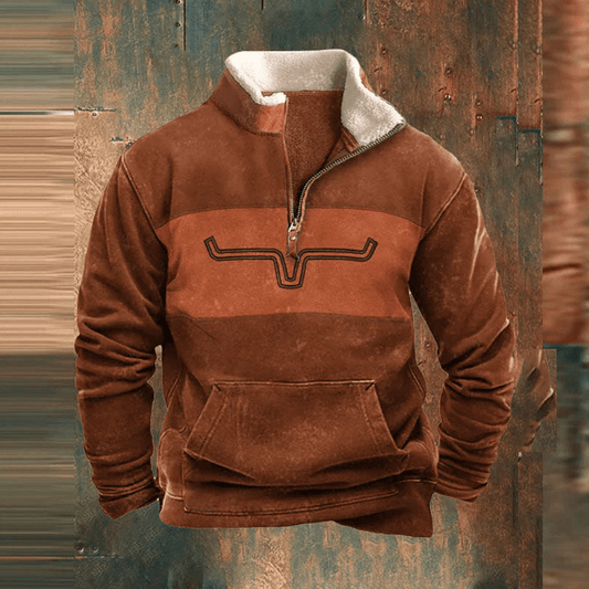 Leon | Komfort Pullover mit Reißverschluss