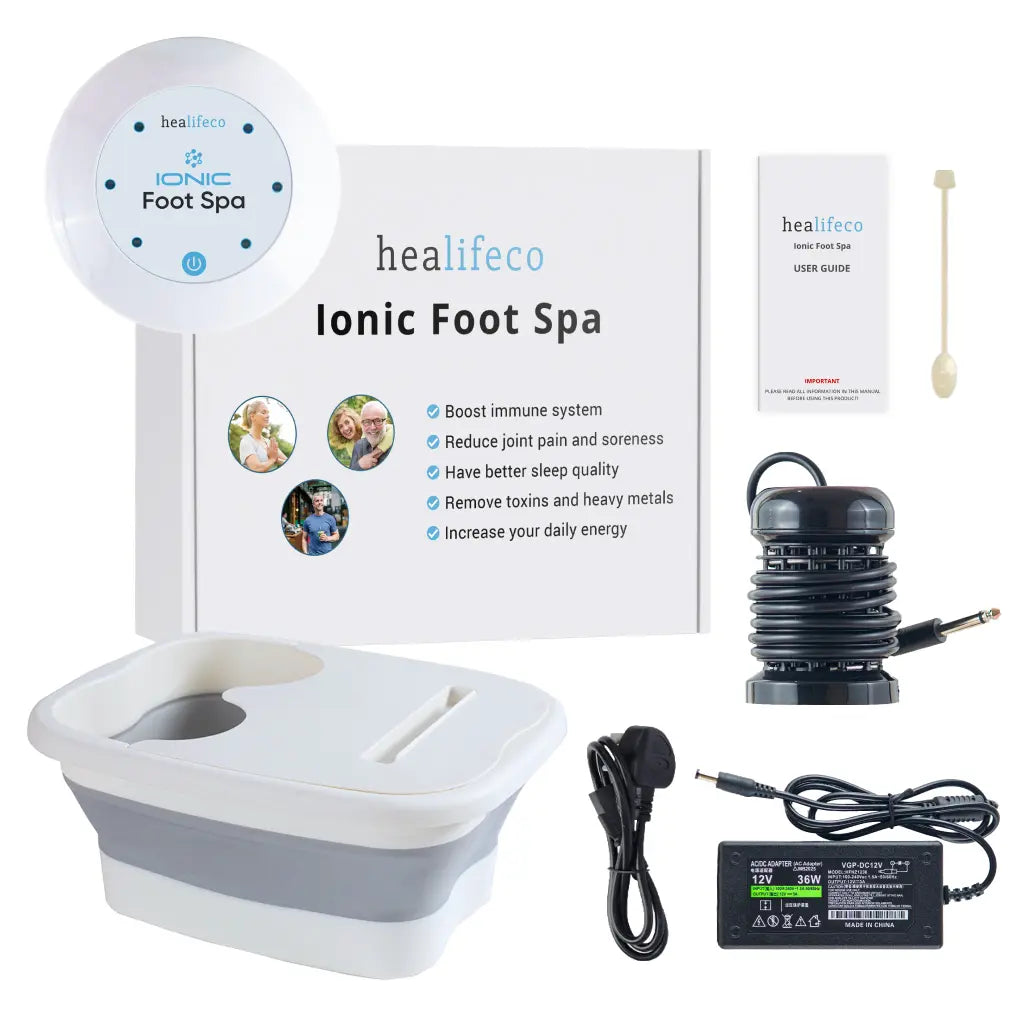 Healifeco Ionisches Fußbad | Entfernt Giftstoffe und Schwermetalle für ein gesünderes Leben