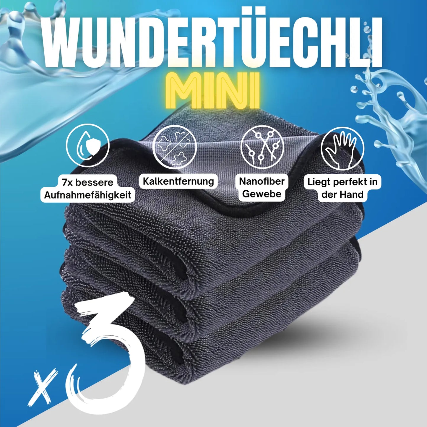 Wunderella™ – Mini-Tuch für schnelle und einfache Reinigung