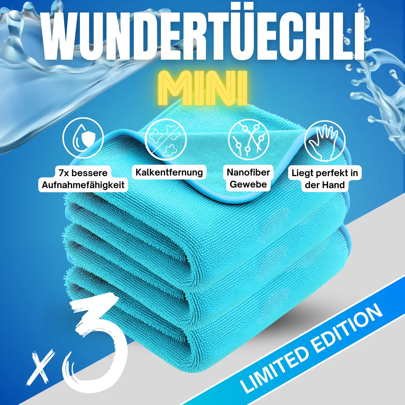 Wunderella™ – Mini-Tuch für schnelle und einfache Reinigung