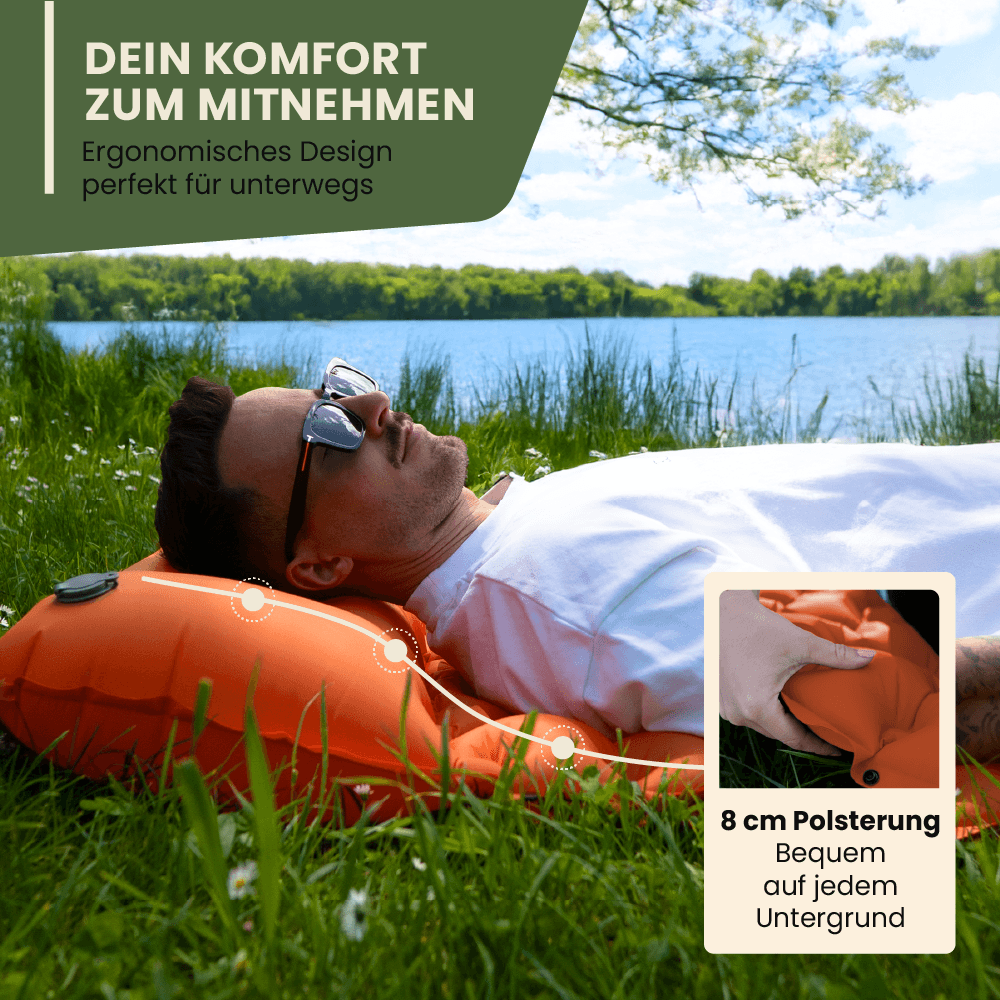 Ultraleichte & kompakte Isomatte - perfekt für unterwegs