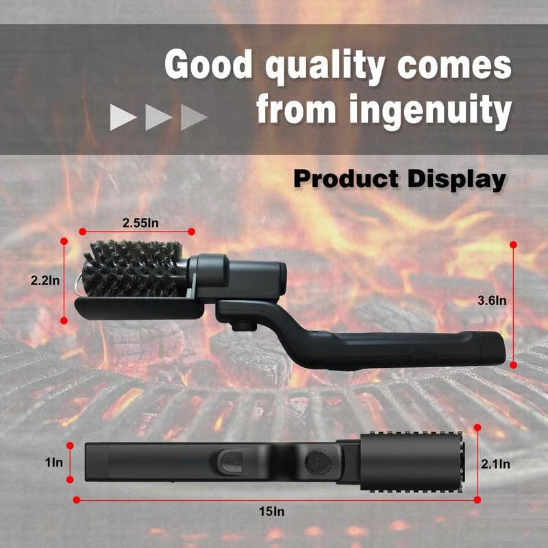 GrillPro™ | Kabellose elektrische BBQ-Bürste mit verstellbarem Winkel