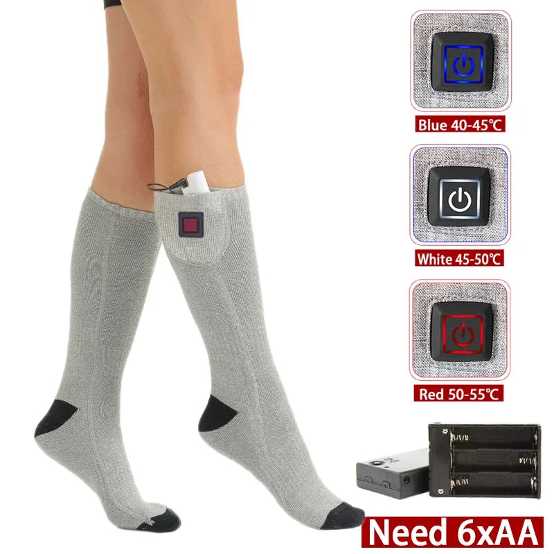 ThermaStep™ | USB Wiederaufladbare Elektrisch Beheizte Socken für den Außenbereich