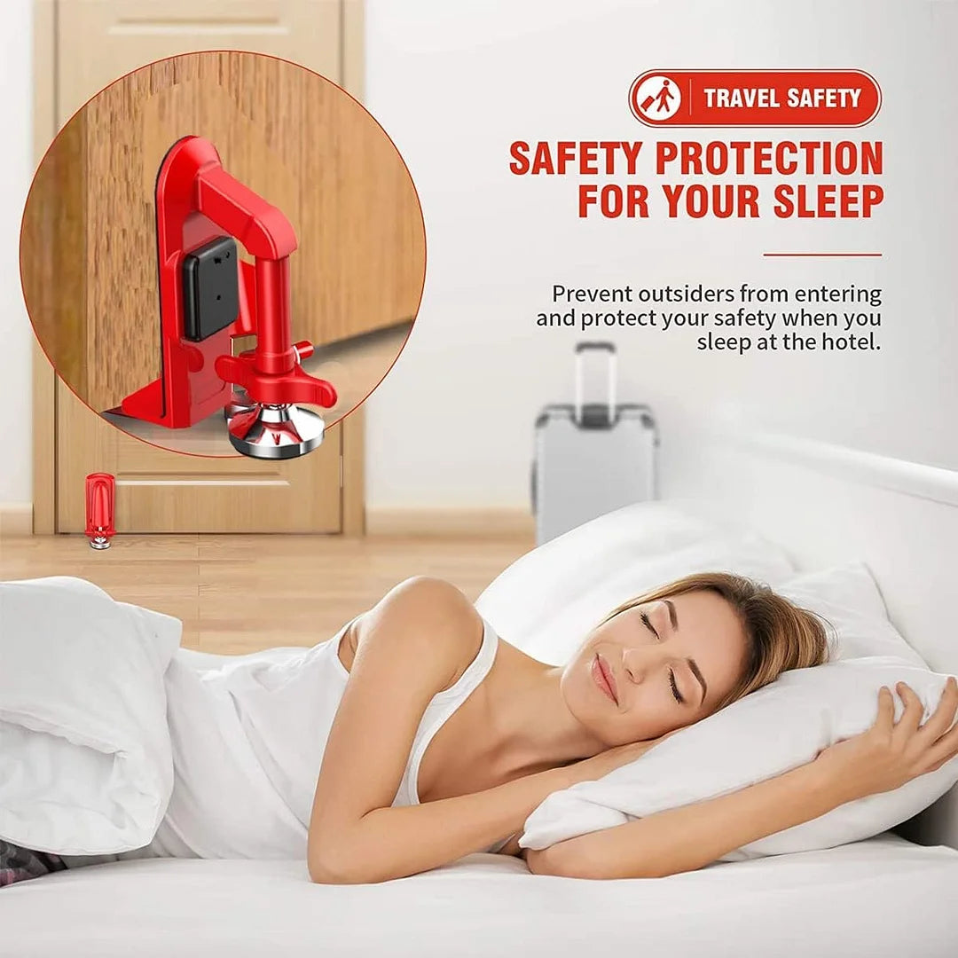 Tragbares Türschloss mit Alarm | Extra Sicherheit für Reisen & Zuhause