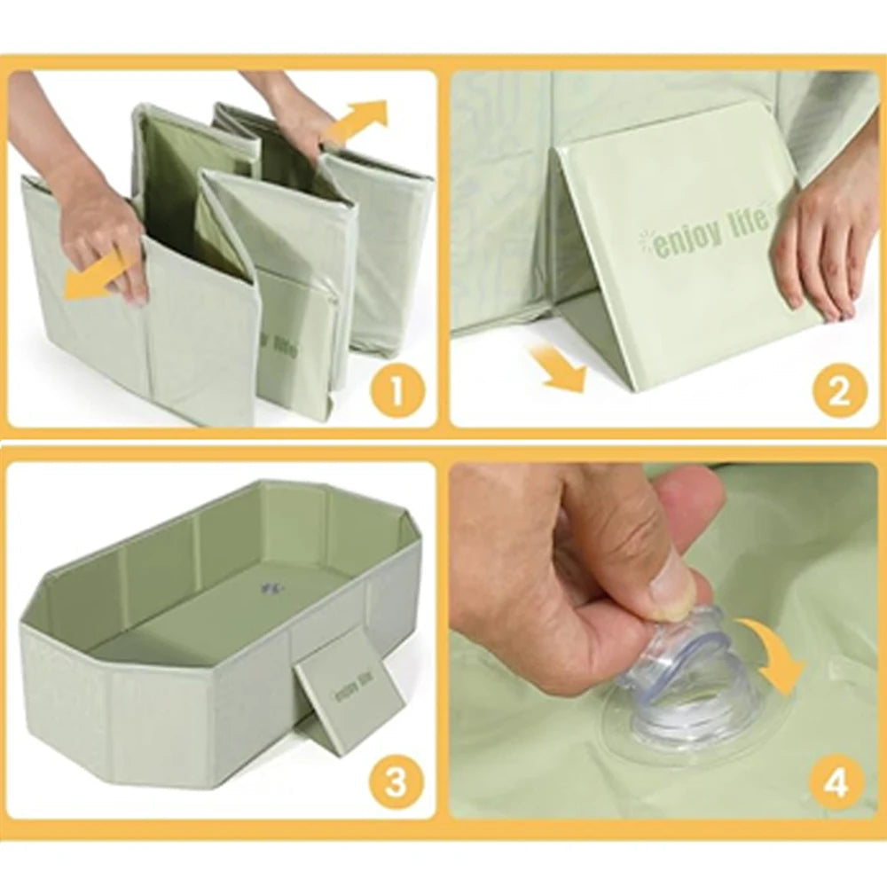 AquaNest™ | Schnelles, sicheres und problemloses Babybad überall