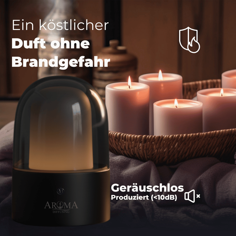 Der Duftzerstäuber sorgt für eine stimmungsvolle Atmosphäre und verbreitet reinen Duft in Ihrem gesamten Zuhause