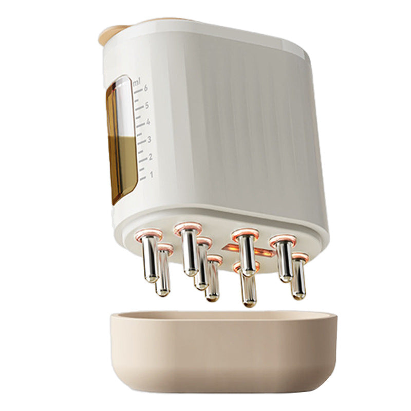 Elektrischer Haaröl Auftragedocht | Kopfhaut-Massager mit Rotlichttherapie & Vibration | Haarwachstum & Pflege, IPX5