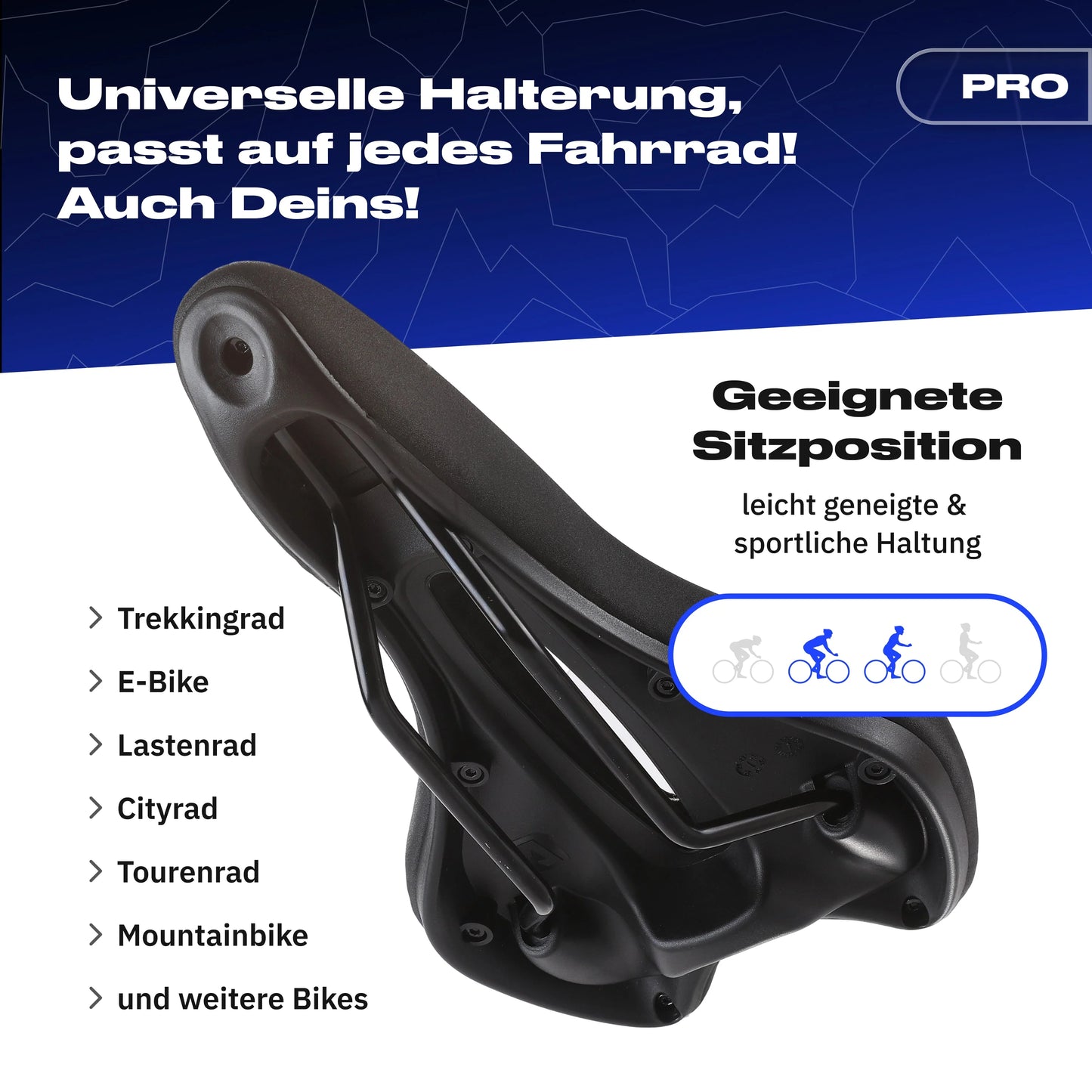 Alpensattel™ 3.0 Sport PRO Unterstützt Gesunde Sitzposition Täglich