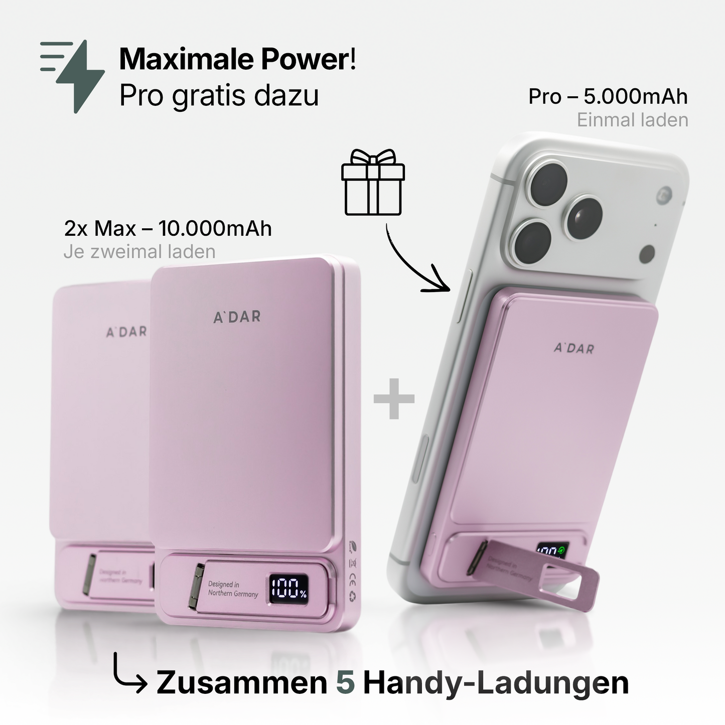 VoltGuard™ Intelligente magnetische Powerbank mit 20-W-Ladeleistung