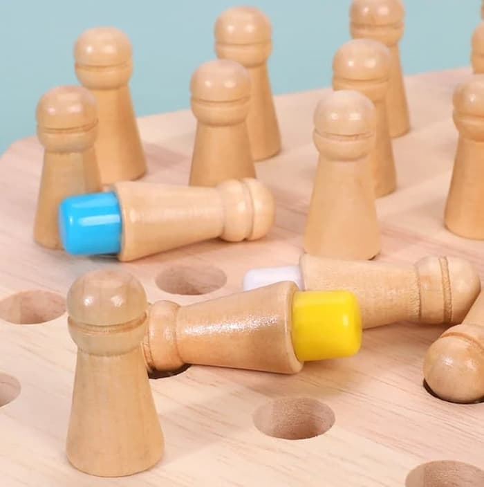 BrainMatch | Holz-Memory-Match-Stick-Schach
