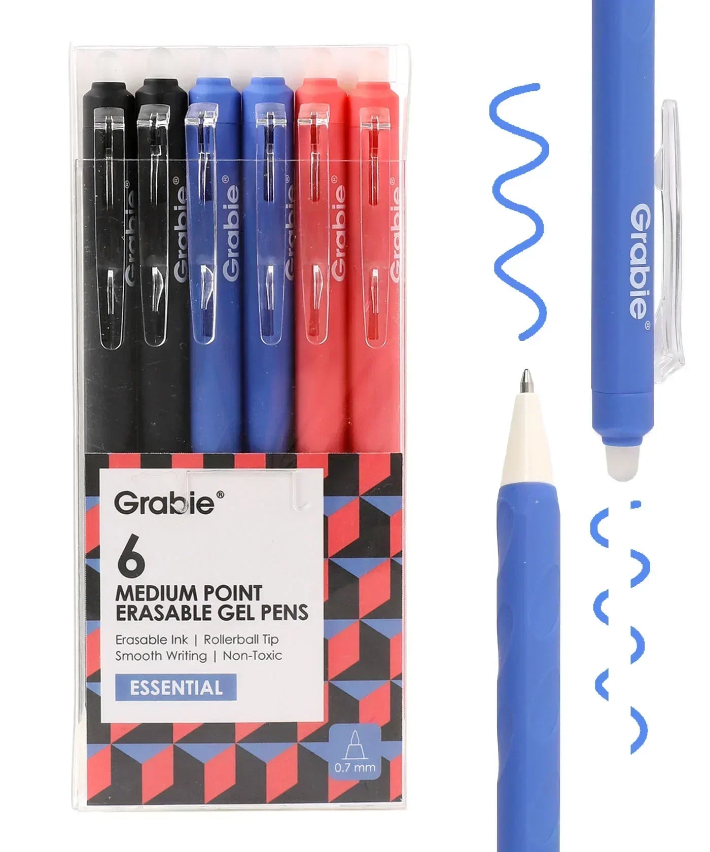 Set mit radierbaren Gelstiften mittlerer Spitze