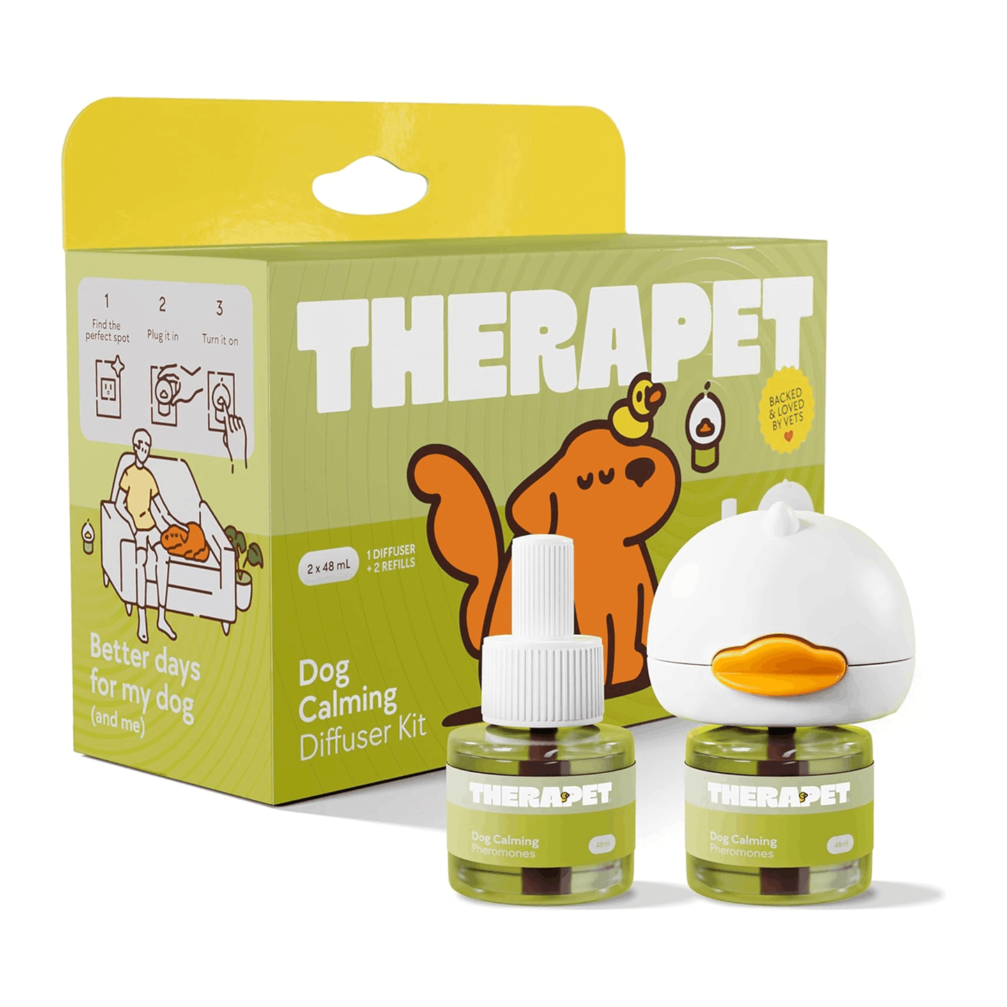 Beruhigungs-Diffusor-Set für Hunde