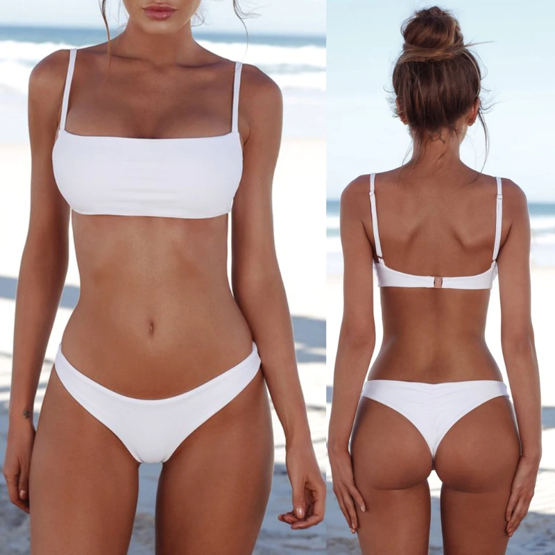 Damen Push-up Bikini-Set | Brasilianischer Schnitt | Figurbetonend & bequem | Verstellbare Träger