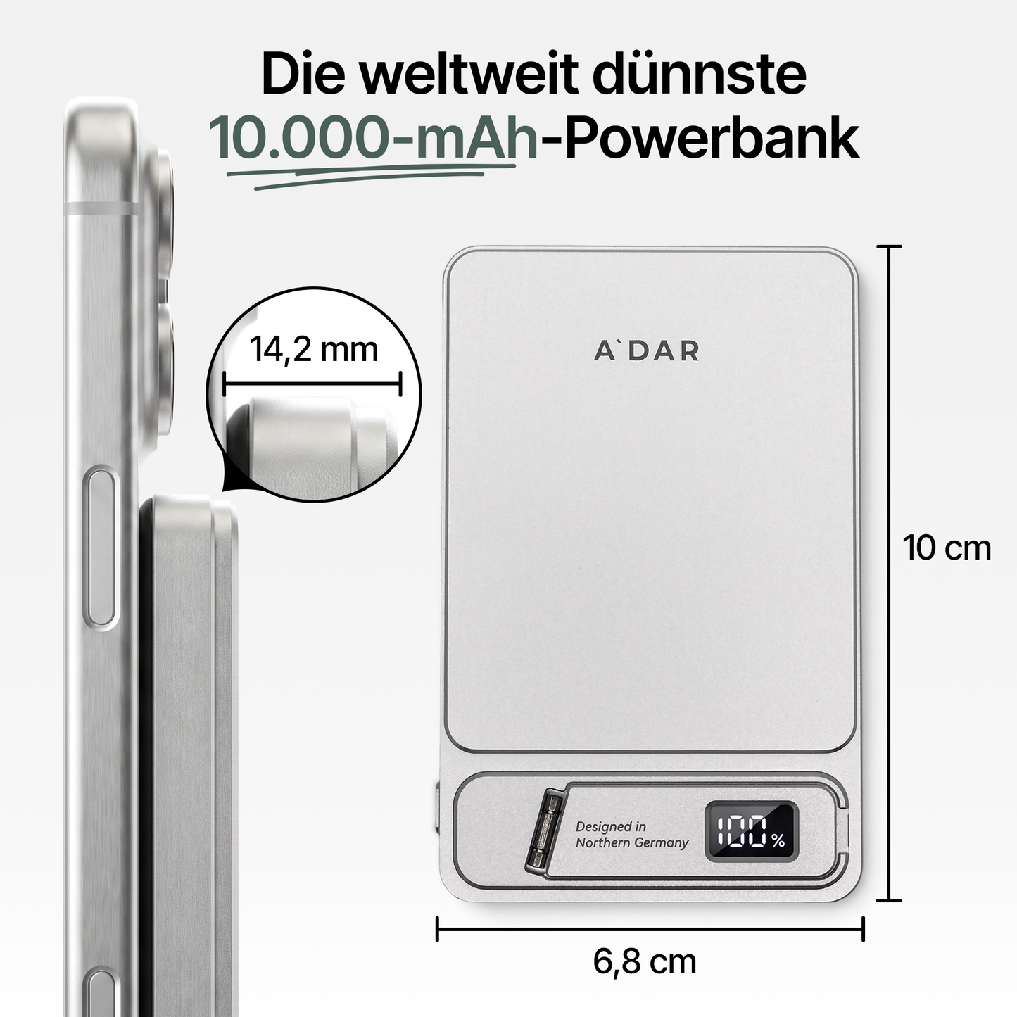 VoltGuard™ Intelligente magnetische Powerbank mit 20-W-Ladeleistung