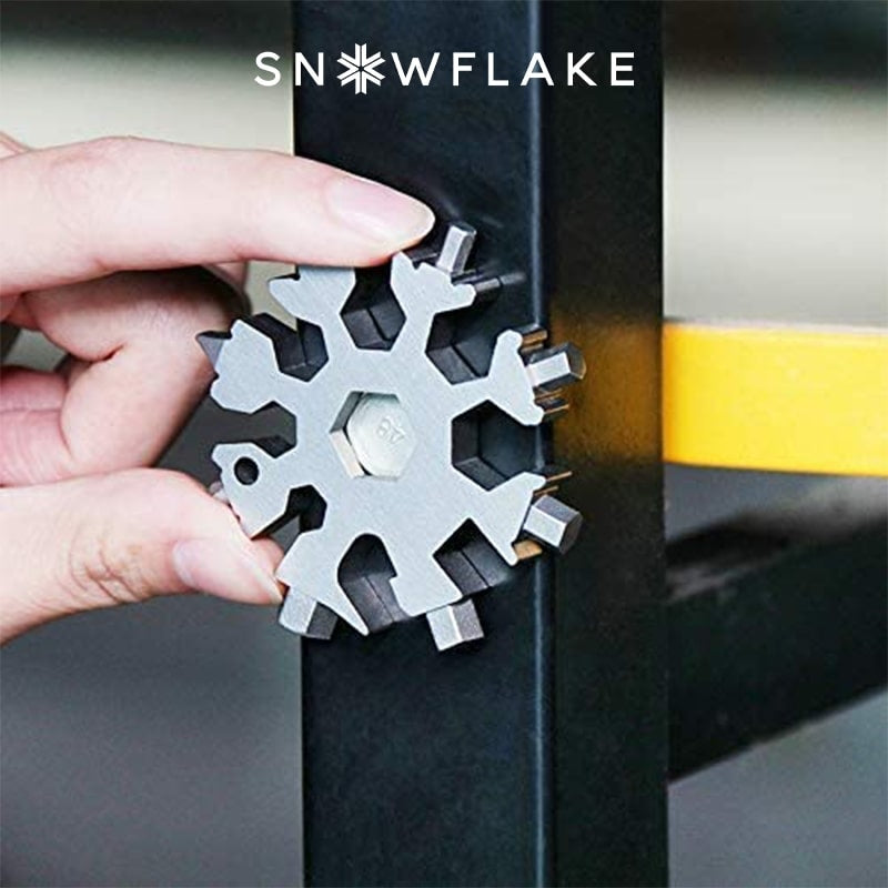 Snowflake | 18-in-1 Multitool aus Edelstahl für Outdoor-Abenteuer