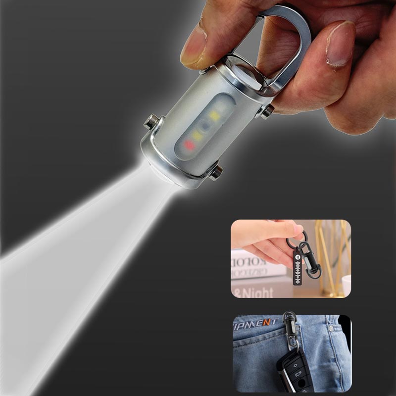 1200 Lumen superhelle Mini-Schlüsselanhänger-Taschenlampe, wasserdicht