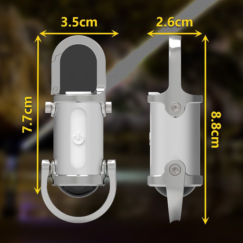 1200 Lumen superhelle Mini-Schlüsselanhänger-Taschenlampe, wasserdicht