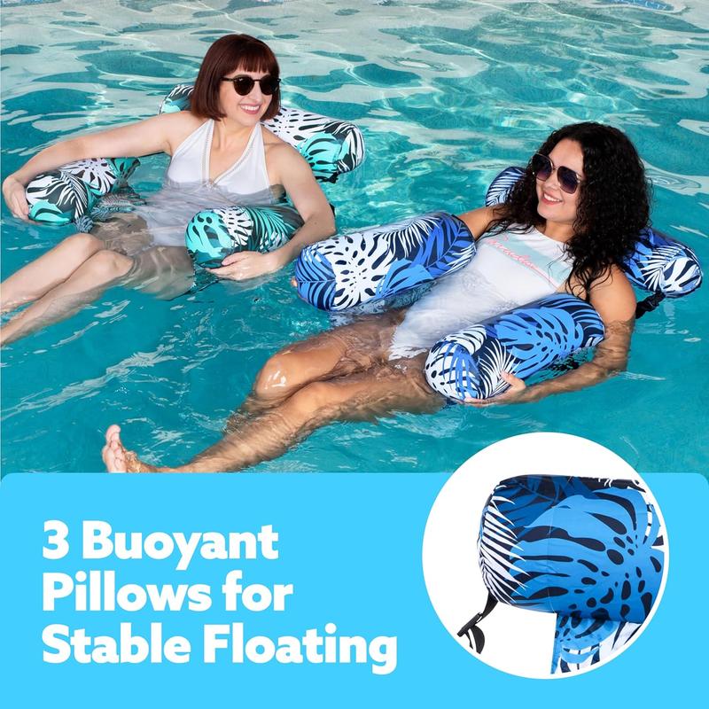 Aufblasbare Poolliege & Schwimmnudeln mit hohem Auftrieb: Unverzichtbar für sommerliche Poolpartys, Strand- und Seevergnügen!