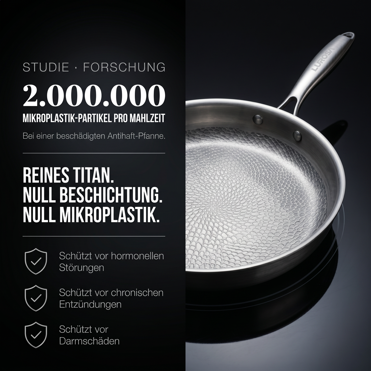 Titanova™ – Antihaftpfanne für einfaches Kochen ohne Anhaften