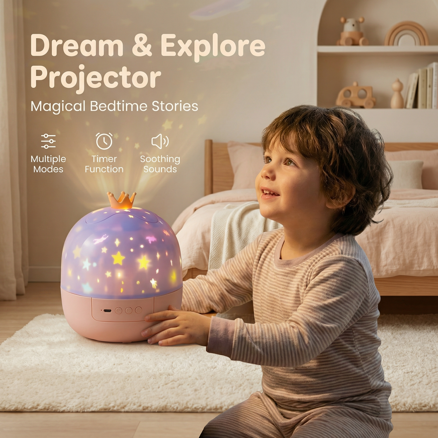 StarLuna™ – 2-in-1 Kinderlicht für eine magische Schlafatmosphäre