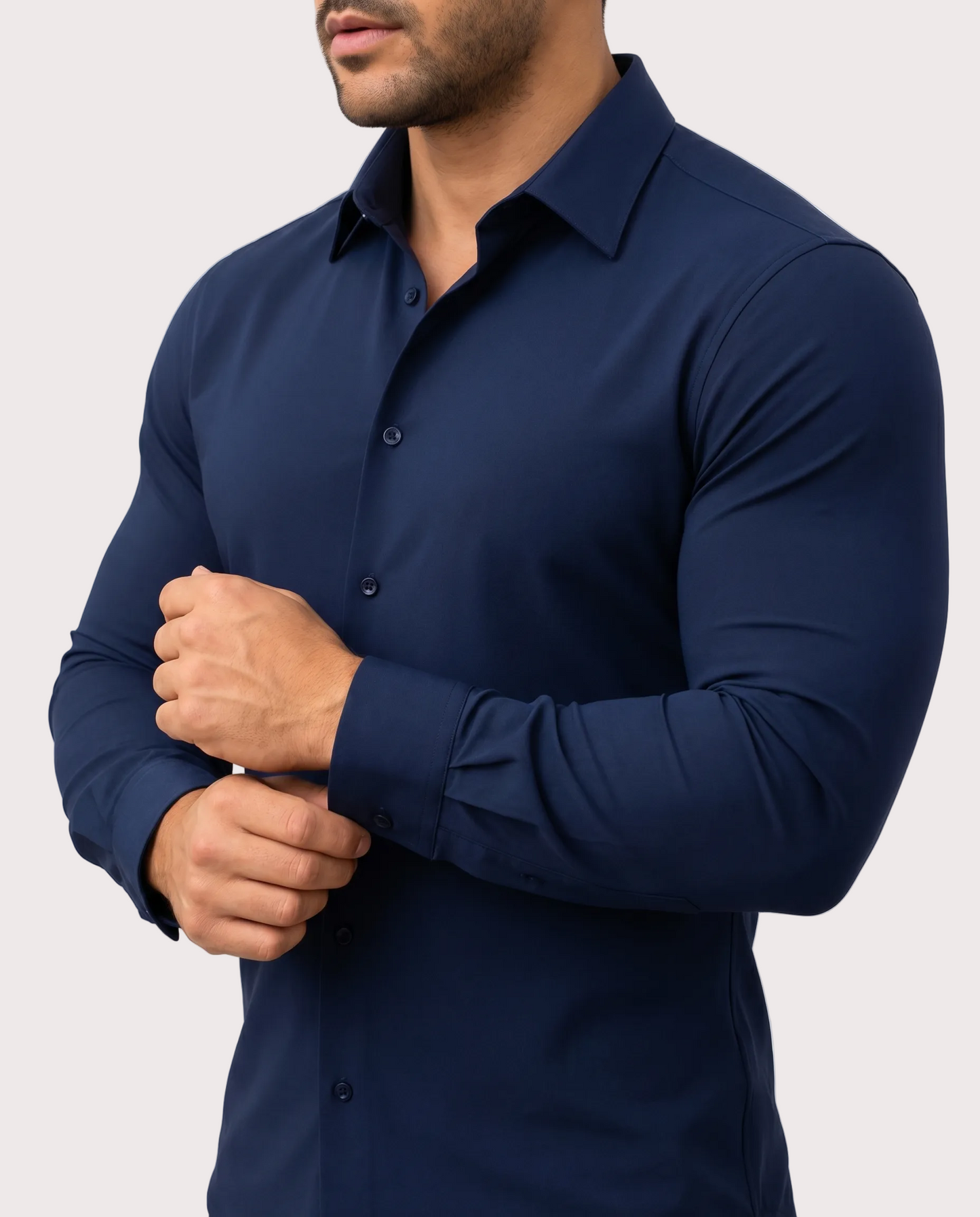 Azzurro Stretch-Hemd