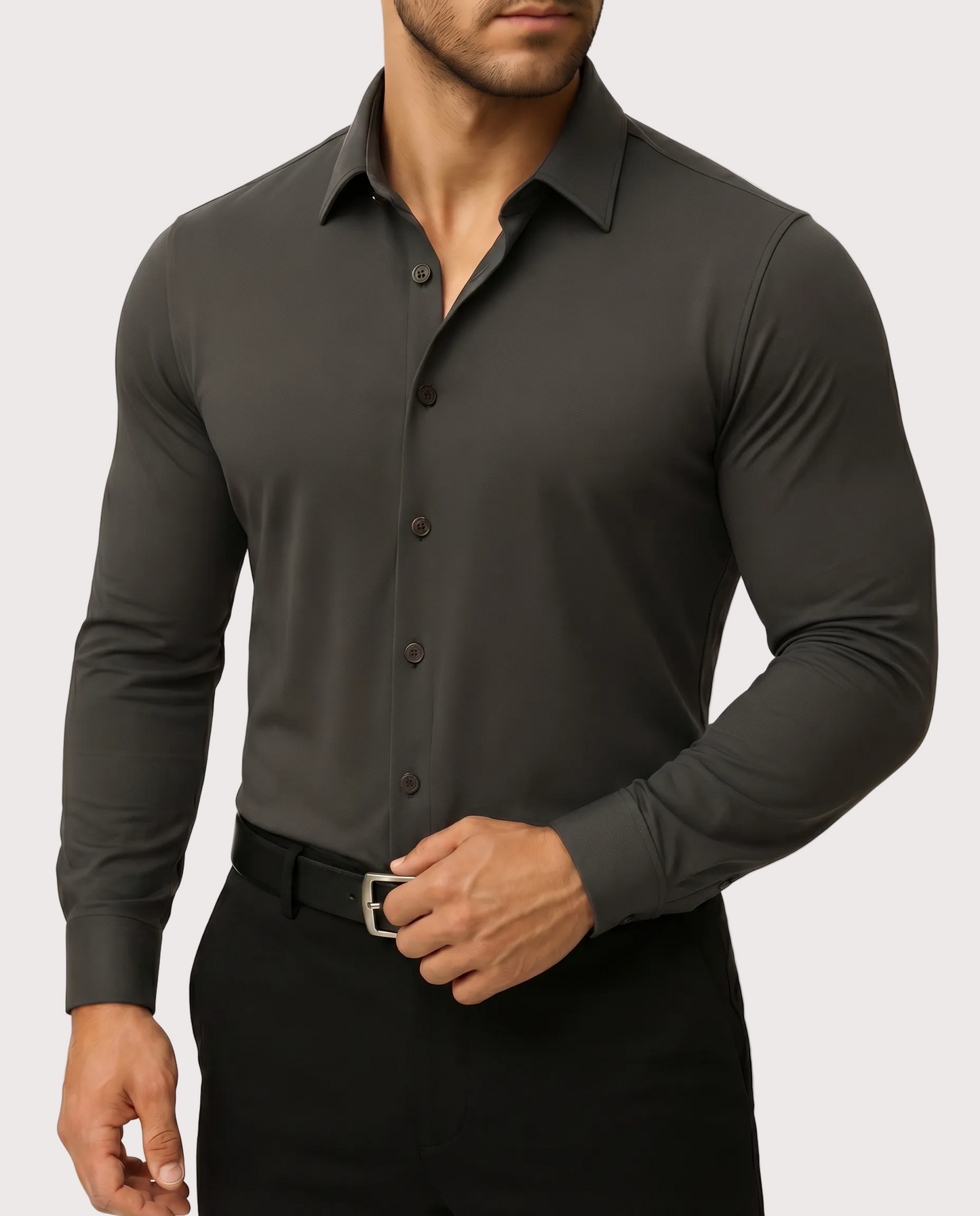 Azzurro Stretch-Hemd