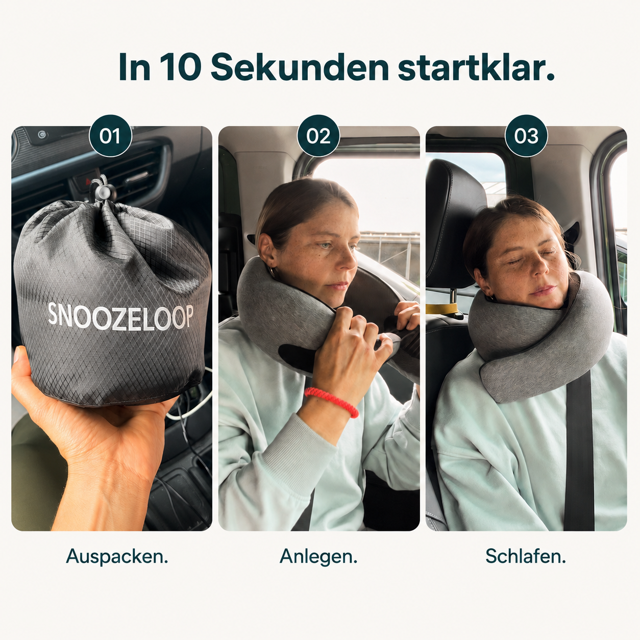 CloudLoop™-Reisekissen für stabile, entspannte Nackenstütze