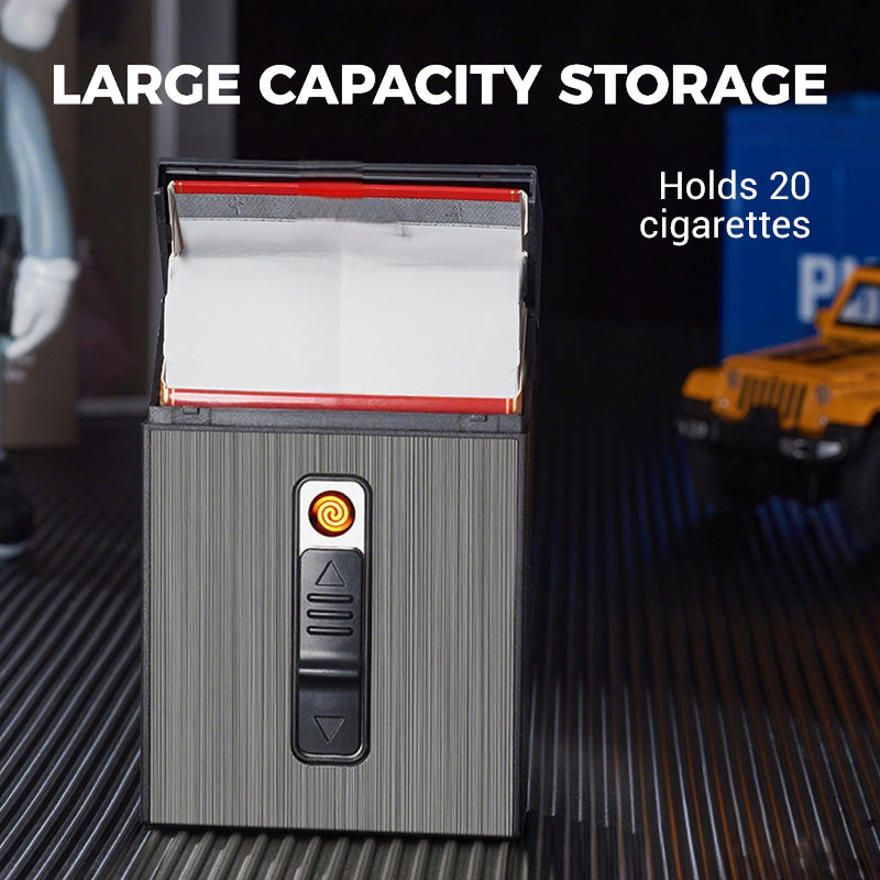 50% RABATT | IgnisCase™ | Das elegante Zigarettenetui mit integriertem, windfestem USB-Feuerzeug