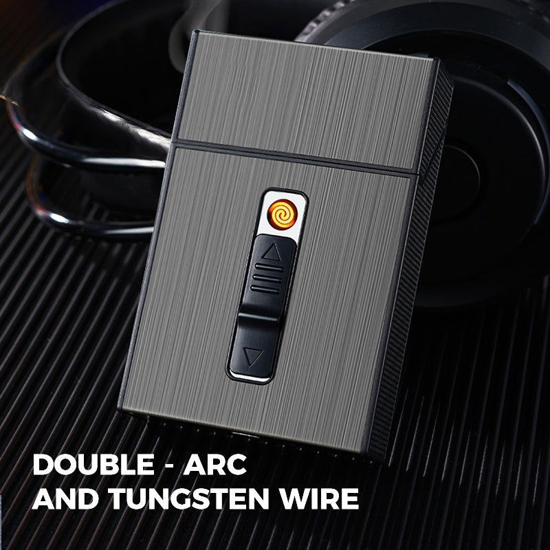 50% RABATT | IgnisCase™ | Das elegante Zigarettenetui mit integriertem, windfestem USB-Feuerzeug