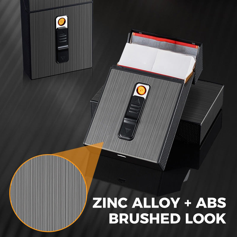 50% RABATT | IgnisCase™ | Das elegante Zigarettenetui mit integriertem, windfestem USB-Feuerzeug