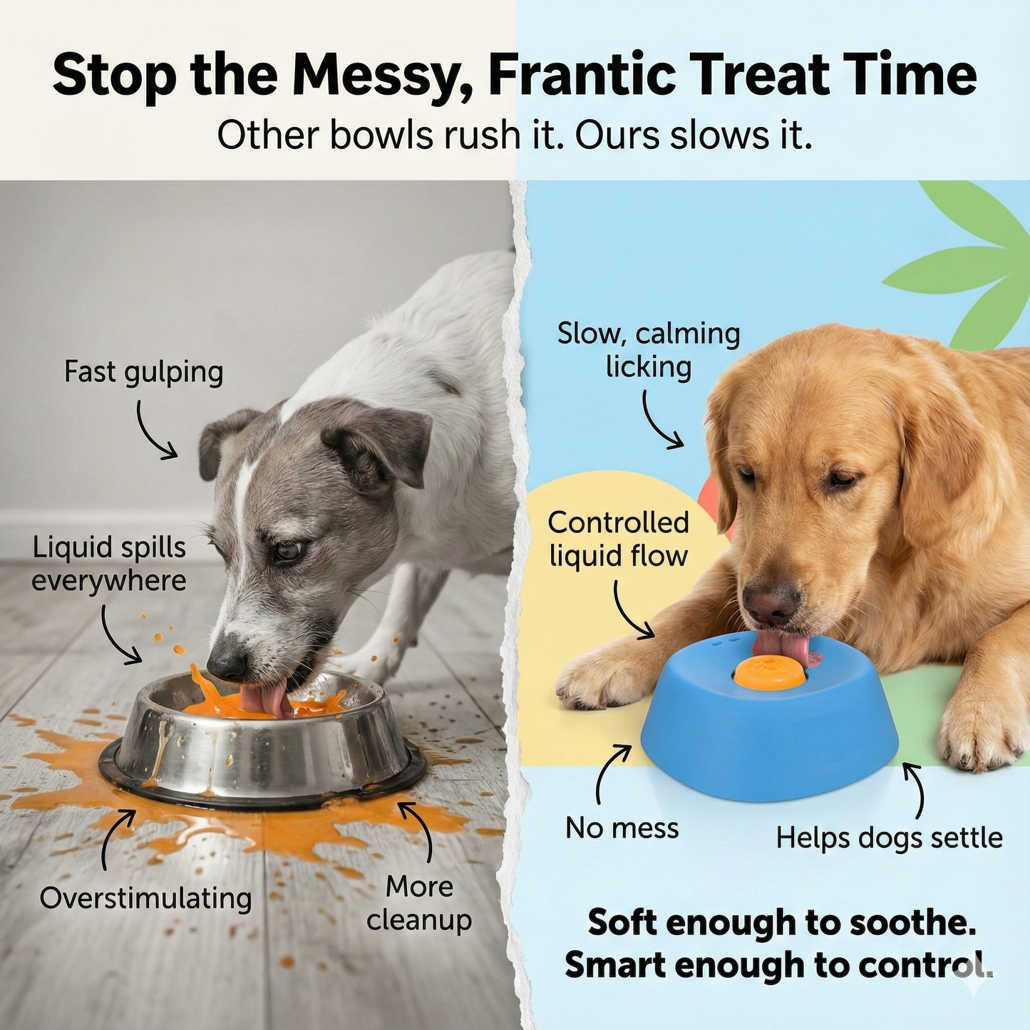 50% RABATT | FeedFlow™ | Interaktiver Anti-Schling-Lecknapf mit Rotationssystem & starkem Saugnapf