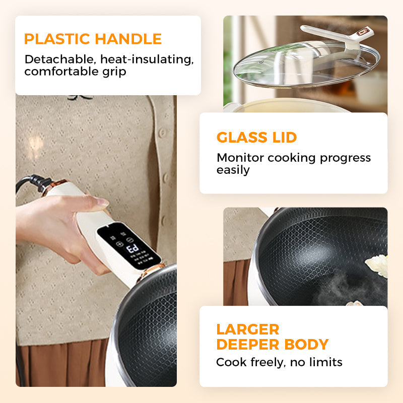 50% RABATT | SmartWok™ | Der intelligente elektrische Wok für müheloses Kochen