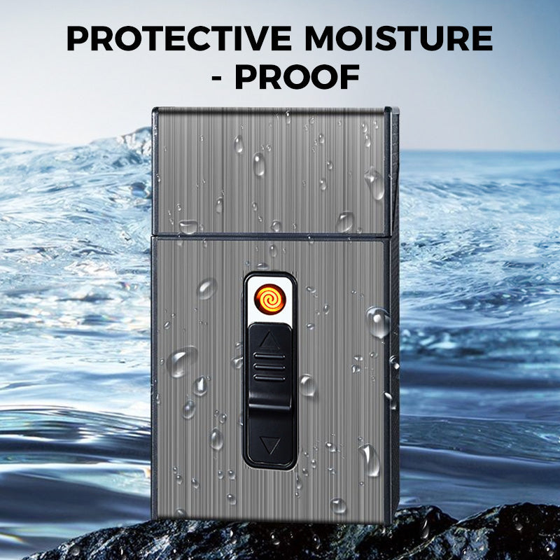 50% RABATT | IgnisCase™ | Das elegante Zigarettenetui mit integriertem, windfestem USB-Feuerzeug