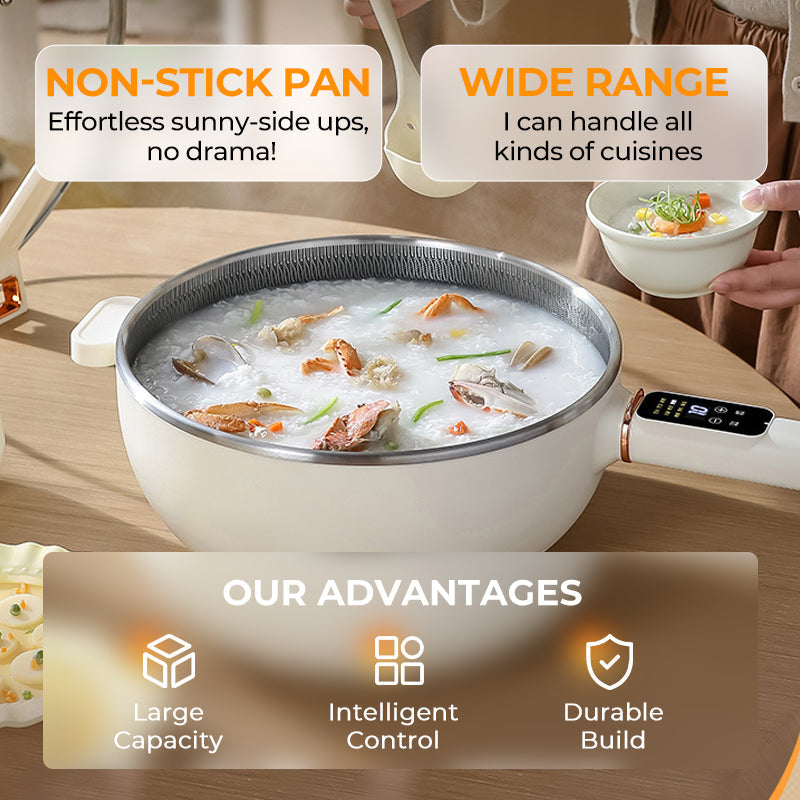 50% RABATT | SmartWok™ | Der intelligente elektrische Wok für müheloses Kochen