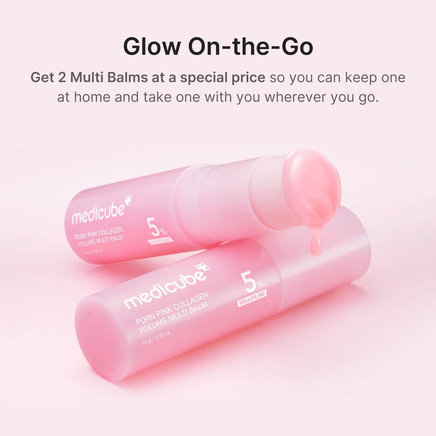 🔥 PDRN Pink Caffeine Collagen Augenpads + PDRN Pink Collagen Volume Multi Balm