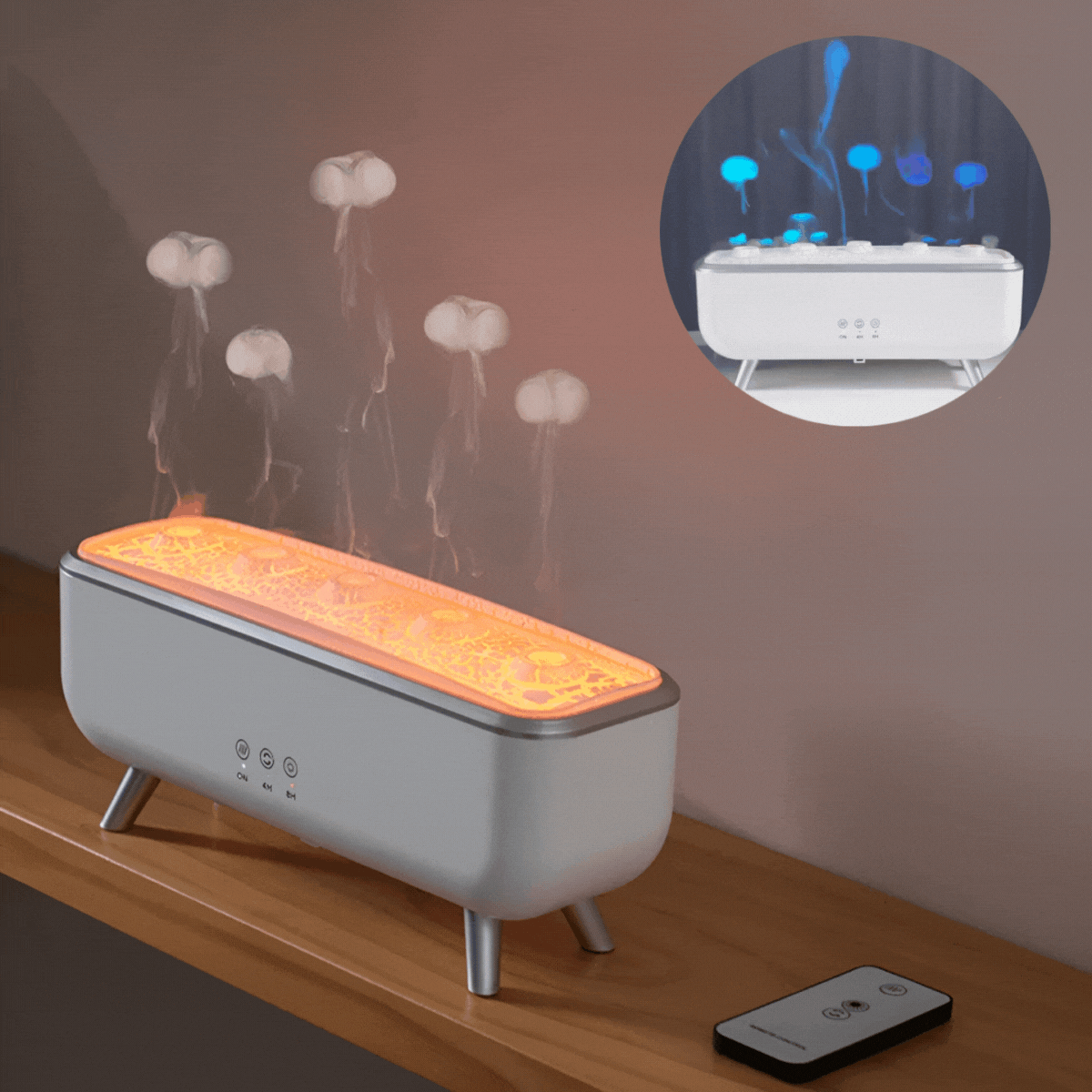 JellyMist™  | Diffuser & Luftbefeuchter | LED Aromadiffuser mit Farbwechsel & Fernbedienung
