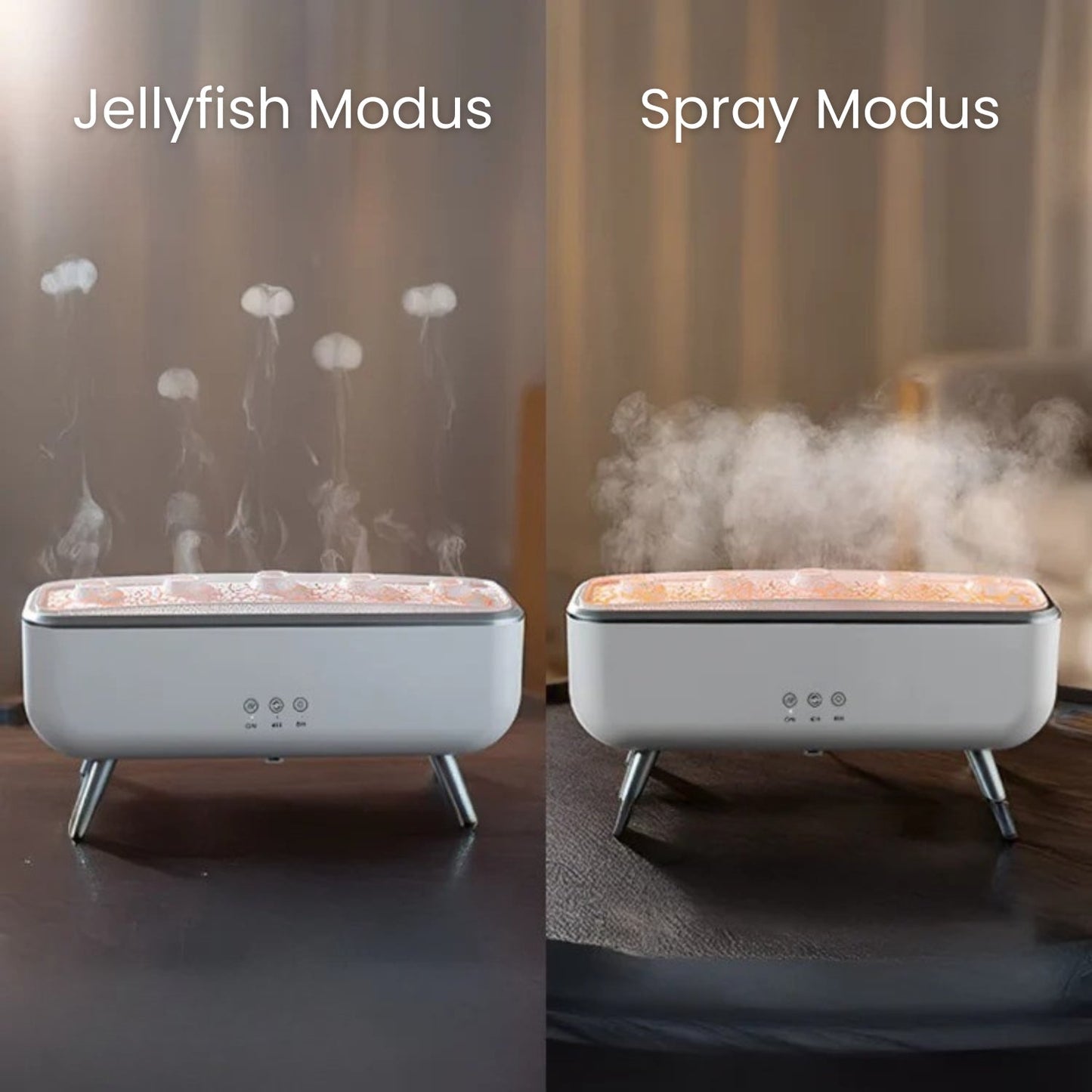 JellyMist™  | Diffuser & Luftbefeuchter | LED Aromadiffuser mit Farbwechsel & Fernbedienung