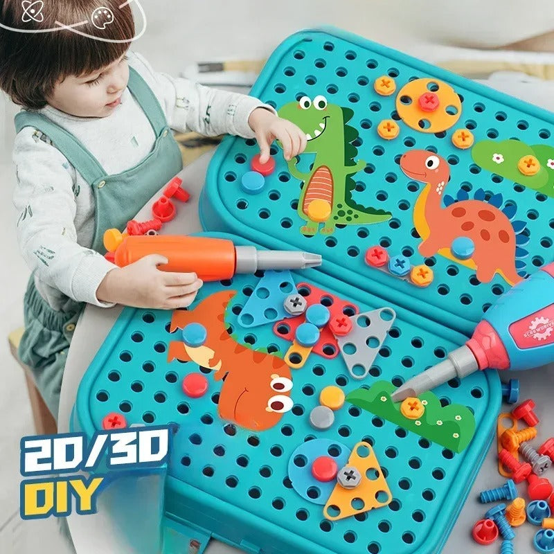Handwerker-Bauset für Kinder | Dino Design – Spielerisch bauen & lernen
