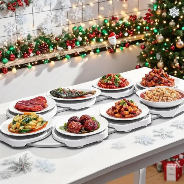 Modulares Dreh-Serviertablett™ | Komfortables Weiterreichen für jeden Esstisch