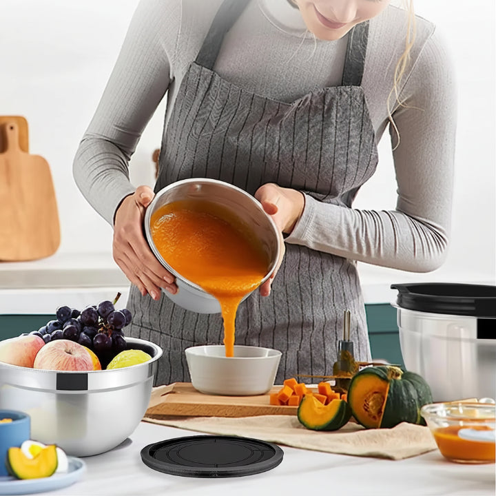 Edelstahl Rührschüsseln – 5er-Set