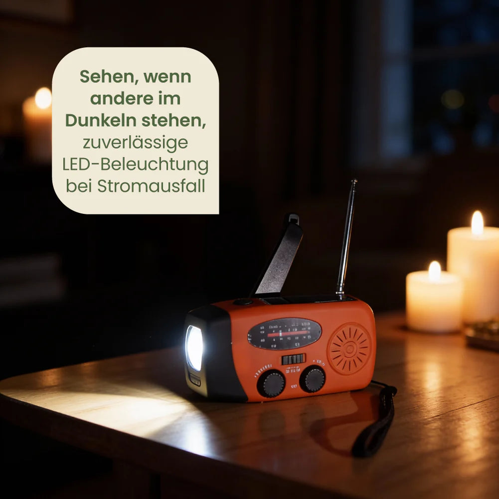 Dynox® | Notfall Radio & Handkurbel Generator für maximale Sicherheit