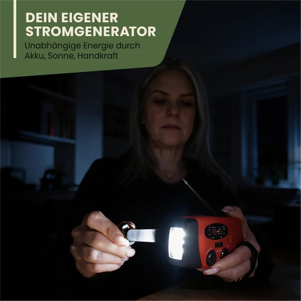 Dynox® | Notfall Radio & Handkurbel Generator für maximale Sicherheit