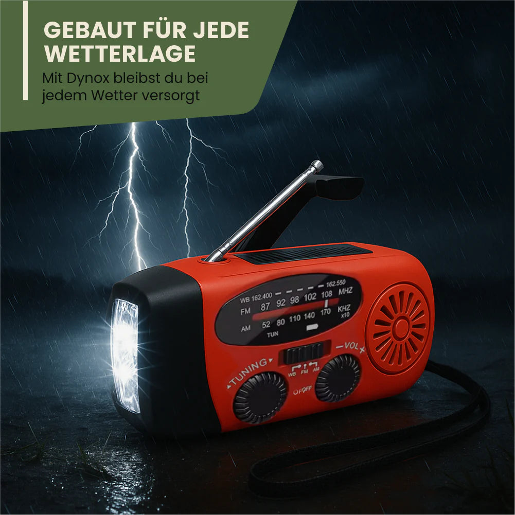 Dynox® | Notfall Radio & Handkurbel Generator für maximale Sicherheit