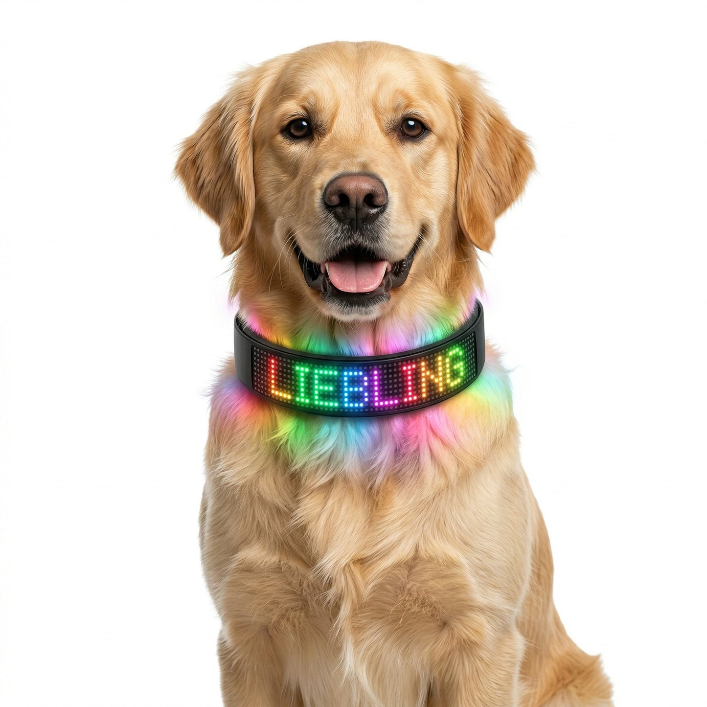PetFlare LED-Halsband für Hunde – mit Namen & App-Steuerung